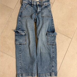 Abercrombie Kids High Rise Wide leg Girls Jeans 5/6 long